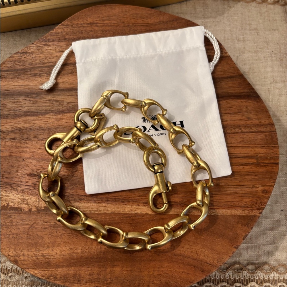 Coach Signature Link Chain Strap